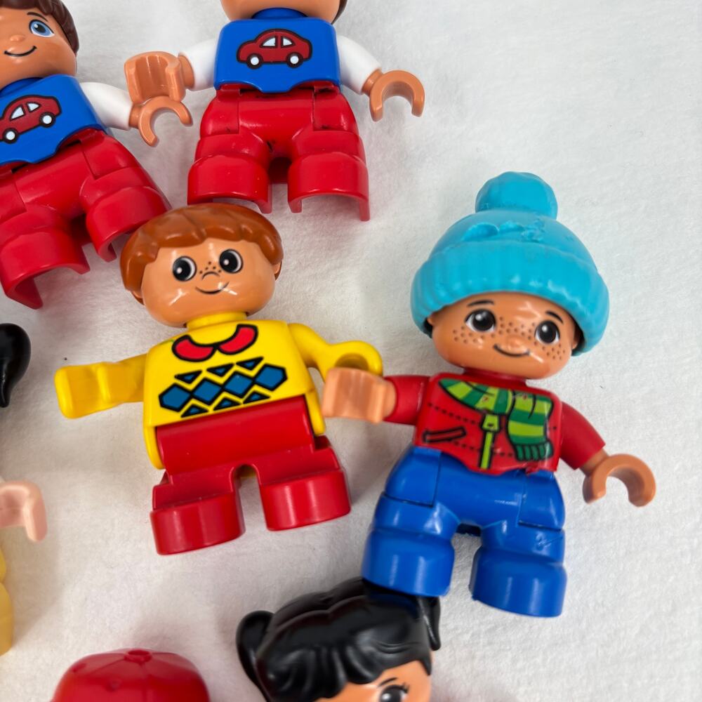 Lego Duplo Mini Toddler Figures Lot of 10 Girls Boys Variety Minifigures Blocks - Picture 4 of 8